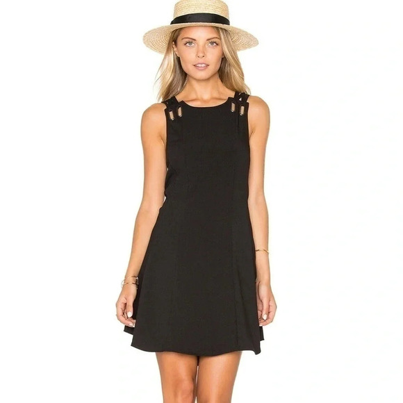 Free People Dresses & Skirts - Free People Size XS Sleeveless Black Baby Love Trapeze Dress NEW!